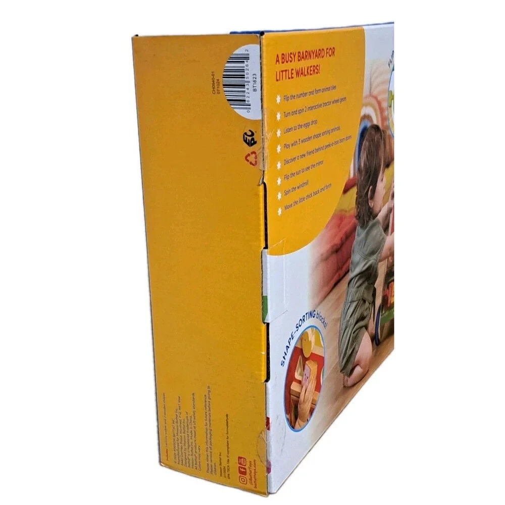 Battat Wooden Walk & Play Activity Walker For Toddlers New In Original Box
